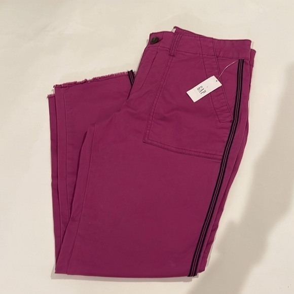 GAP Purple Berry Infusion Girlfriend Khakis with Raw Hem 💕 - Picture 5 of 8